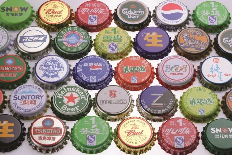 Factory Manufactured Wholesale Custom PVC-Free Beer Bottle Printing Metal Crown Cap